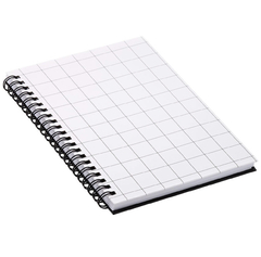 Caderno Pequeno Espiral Capa Dura Pautado 130x188mm - 80fls BRW