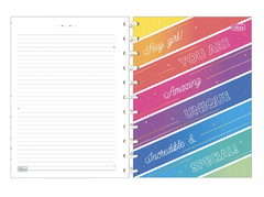 Caderno de discos Tilidisco Be Nice - Pink Blue Paper