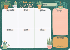 Bloco planner semanal My Garden - comprar online