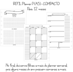 REFIL Planner COMPACTO OCTO - para caderno de disco P - comprar online