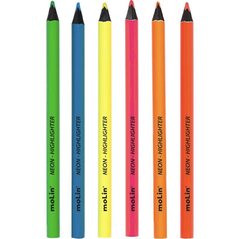 Lápis de Cor Molin 6 Cores Jumbo Neon - comprar online