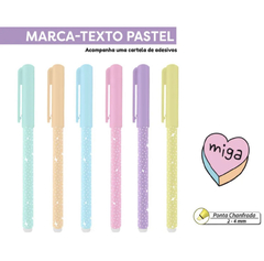 ￼Marca Texto Up Pastel - Uatt Melhores Amigas - 6 Cores - Newpen na internet