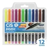 Marcador Artístico Brush Pen com 12 cores CIS