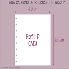 Imagem do REFIL Planner COMPACTO OCTO - para caderno de disco P