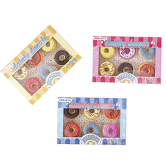 Kit 6 Mini Borrachas Donut