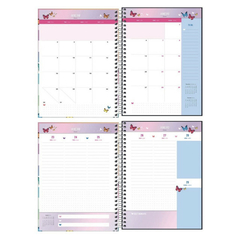 Planner Espiral 17,7 X 24 Cm Daisy M7 2023 Tilibra