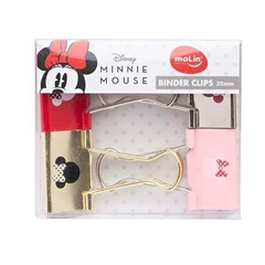 Binder Clips Minnie Mouse 32mm - Blister 4 unidades Molin