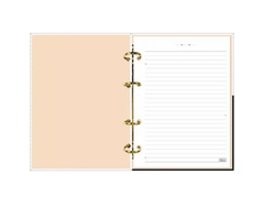 Caderno argolado West Village Tilibra - Pink Blue Paper