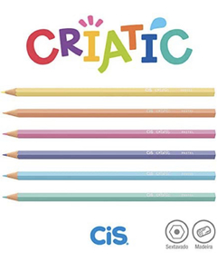 Lápis de Cor Criatic Pastel com 12 Cores CiS - comprar online