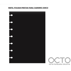 Refil Folhas Pretas para Caderno de Disco - Octo - comprar online