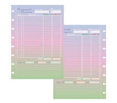 Refil planner financeiro para caderno de disco A5 Octo - comprar online