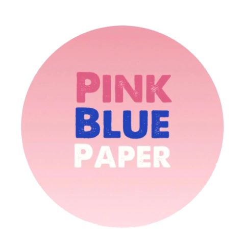 Pink Blue Paper