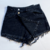 SHORT POLLERA DE JEAN NEGRA - comprar online