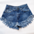 SHORT DE JEAN CON FLECOS