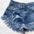 SHORT DE JEAN CON FLECOS - comprar online