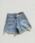 Short de jean con roturas - comprar online