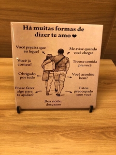 Azulejo Muitas Formas de Dizer eu Te Amo