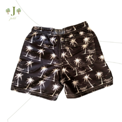Beach Shorts Infantil Coqueiro Preto - comprar online