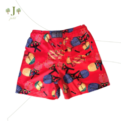 Beach Shorts Infantil Beach Tenis Vermelho - comprar online