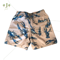 Beach Shorts Infantil Lagosta Azul - comprar online