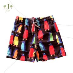 Beach Shorts Infantil Pinguim