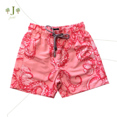 Beach Shorts Infantil Polvo Rosa