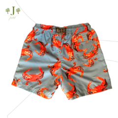 Beach Shorts Infantil Siri Azul - comprar online