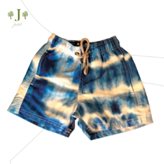 Beach Shorts Infantil Tie Dye Azul