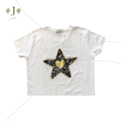 Camiseta Aplique Estrela