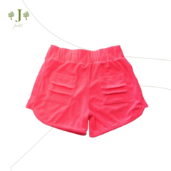 Shorts Elastico Atoalhado Pink Fluor - comprar online