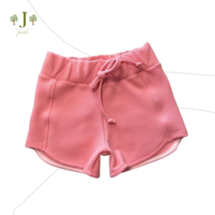 Shorts Elastico Piquet Rosa