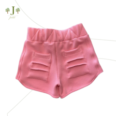 Shorts Elastico Piquet Rosa - comprar online