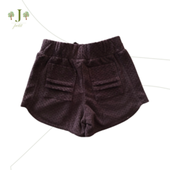 Shorts Elastico Preto Poa - comprar online