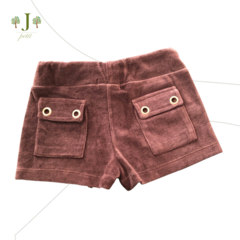 Shorts Ilhos Marrom - comprar online