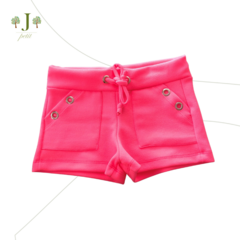 Shorts Ilhos Pink Fluor