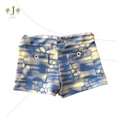 Shorts Ilhos Tie Dye Azul - comprar online