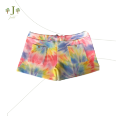 Shorts Ilhos Tie Dye Colorido - comprar online