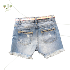 Shorts Jeans Azul Cinto - comprar online