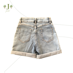 Shorts Jeans Bolso Azul - comprar online