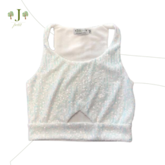 Top Cropped Paete Branco