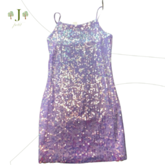 Vestido Paete Lilas - comprar online