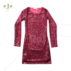 Vestido Paete Ml Saint Tropez Rosa - comprar online