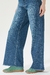 JEAN WIDE LEG COURT AZUL - comprar online