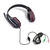 Fone Headset Gamer Vx Gaming Ogma P2 Stereo Com Microfone - Preto e Vermelho na internet