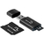 Kit 3 Em 1 Cartao Micro Sd 4gb + Adaptador + Leitor Usb Mc057