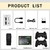 TV Game Stick 4K HD Video Game Console 64G 10000 Jogos Para PS1/FC/GBA Controlad - comprar online