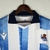 Camisa do Real Sociedad I 23/24 s/n° Macron - Azul e Branca - Torcedor Masculina - loja online