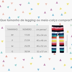 Meia-calça Legging Fantasminha Listrada - loja online