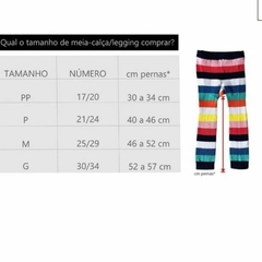 Meia-Calça Super Arco Íris - loja online