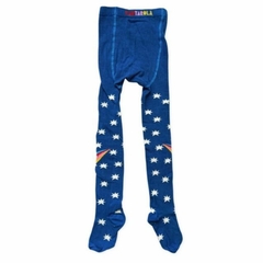 Meia-Calça Estrela Cadente Azul - comprar online